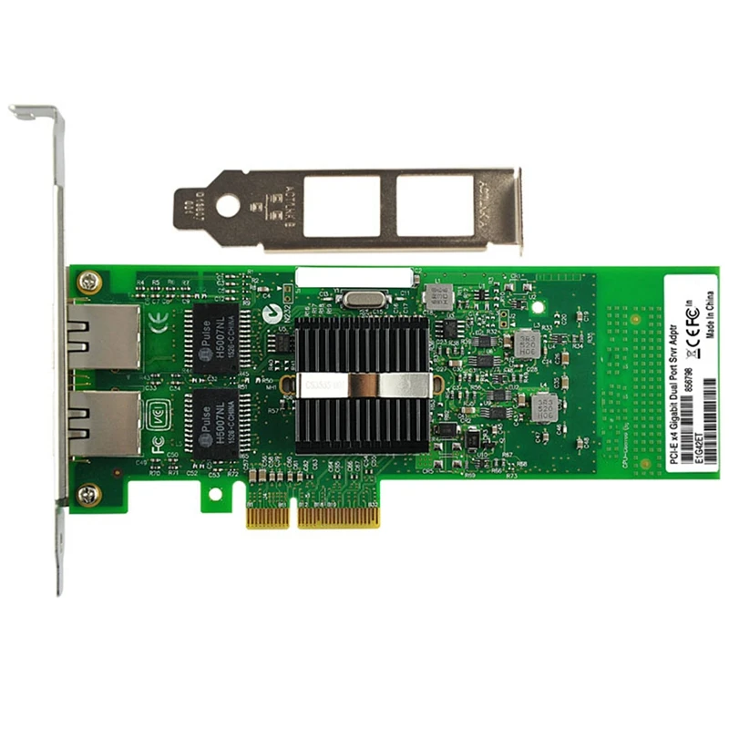 

82576 Chip E1G42ET Gigabit PCI-E X4 Ethernet Converged Network Adapter (NIC), Dual RJ45 Copper Ports