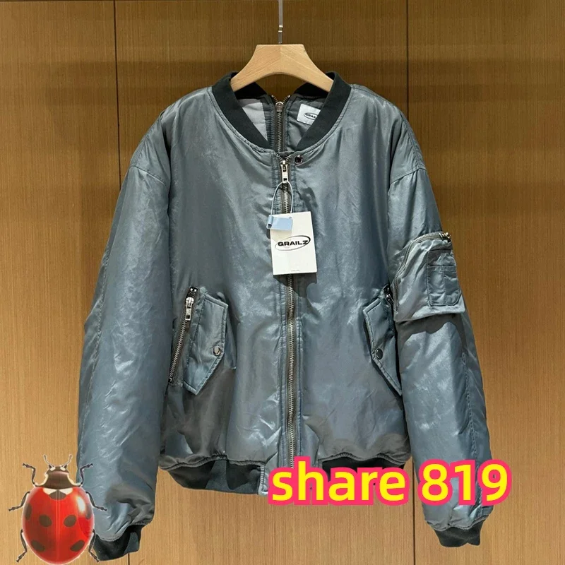 Утепленная хлопковая куртка-пилот с двойной молнией Grailz для мужчин и женщин