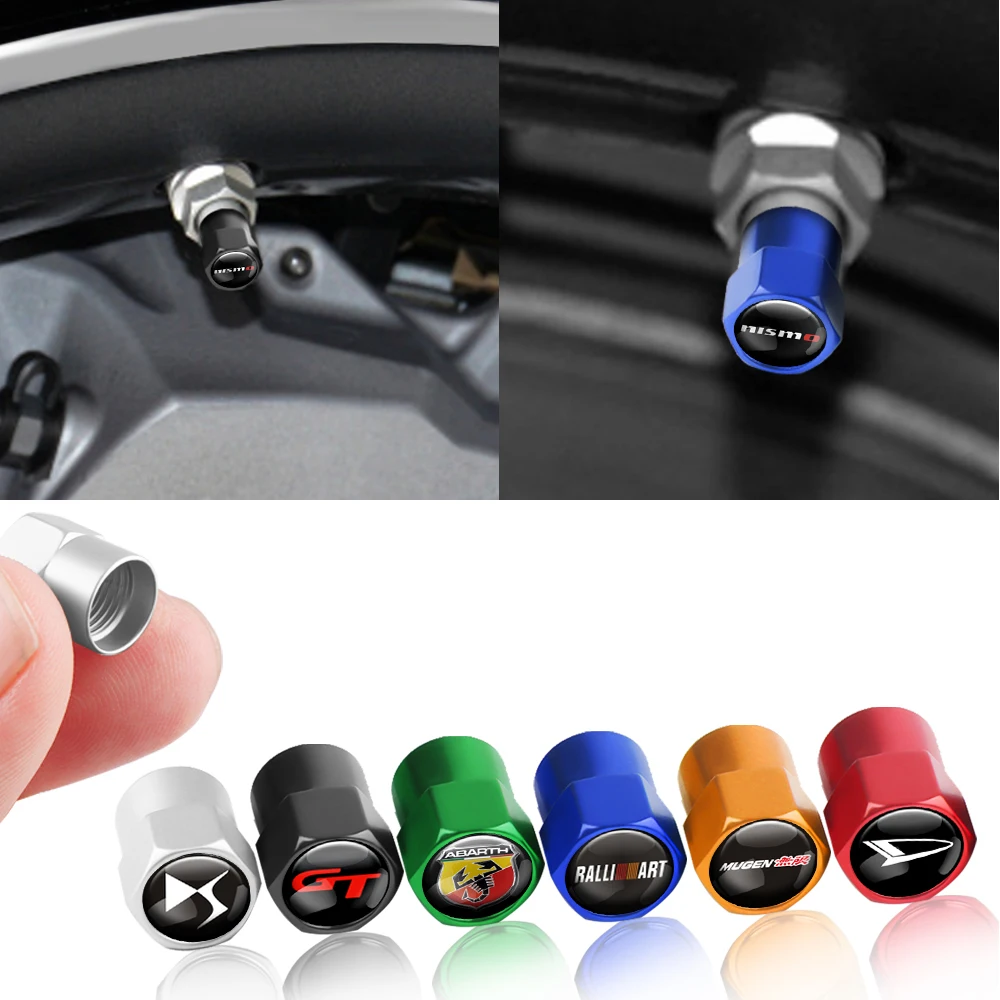 

4pcs Car Wheel Tire Valve Stem Caps Cover Auto Accessories For MINI Cooper R50 R52 R53 R55 R56 R57 R58 R59 R60 R61 F54 F55 F56