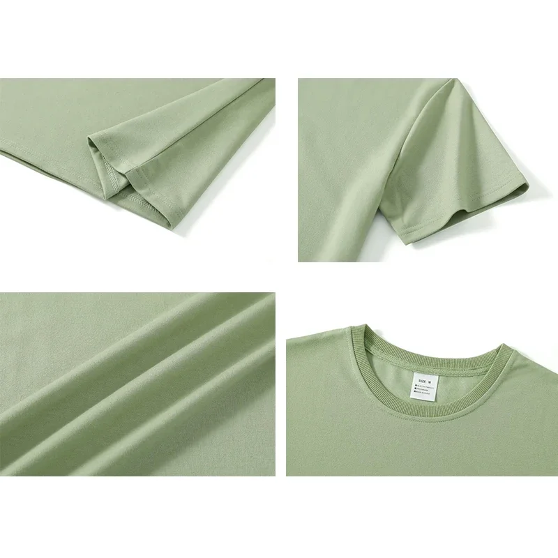 Мужская и женская рубашка из чистого хлопка с коротким рукавом