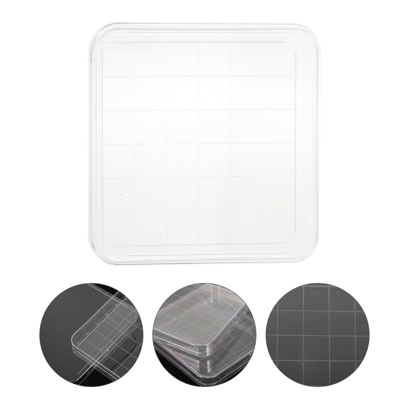 

Iplusmile Plastic Petri Dishes 36 Grid Square Sterile Lab Petri Plate Dish Container Cell Culture Dishes Agar Plates Lids