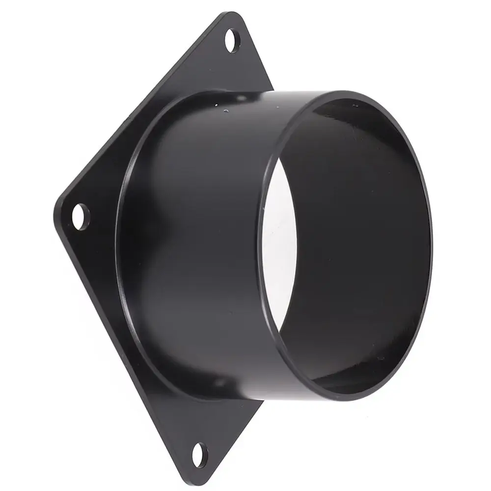 1 шт. 75/100/120/150 мм фланцевый соединитель квадратный нижний черный впускной и