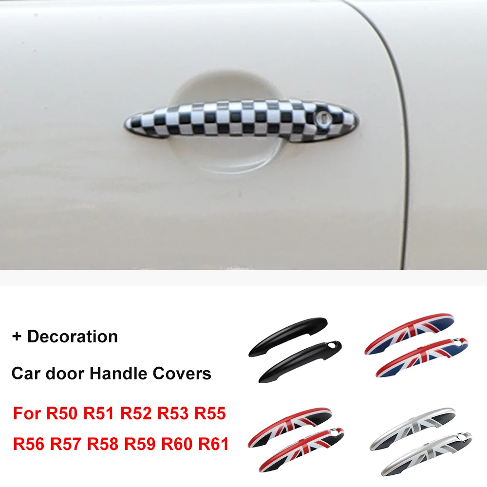 Наклейка на крышку дверной ручки Union Jack для MINI Cooper S JCW R50 R52 R53 R55 R56 R57 R58 R59 R61 2