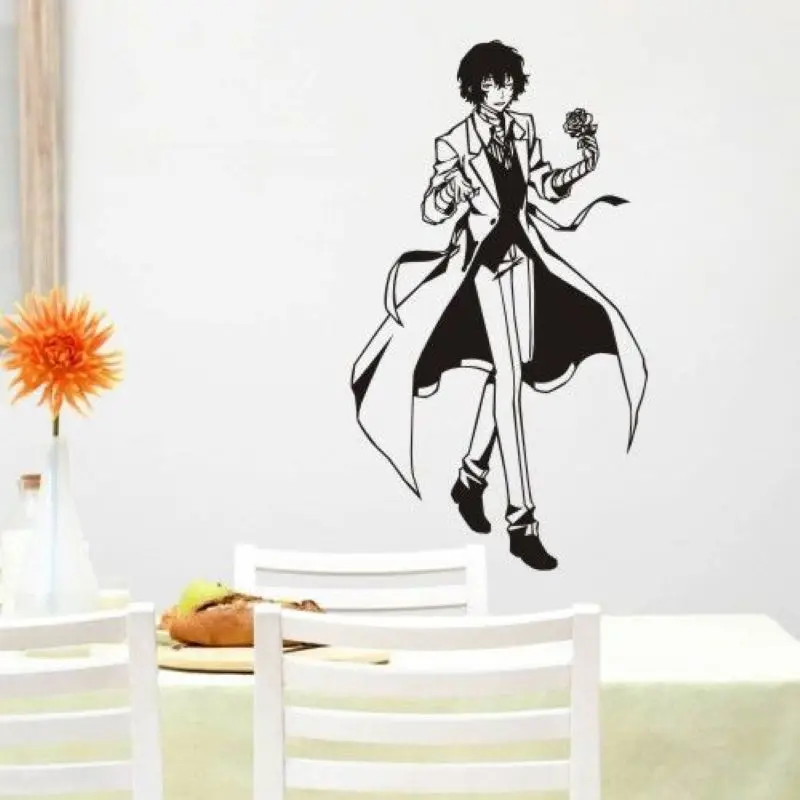 Bungo Stray Dogs наклейка на стену dazai osamu виниловые наклейки Декор дома декоративное