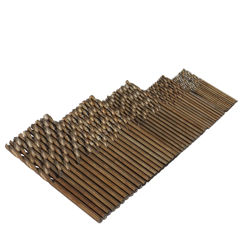 

50 Pieces Cobalt Drill Bit 1Mm-3Mm Drill Force Tool M35 Cobalt Drill Set For Hardened Steel Drilling Cast Iron