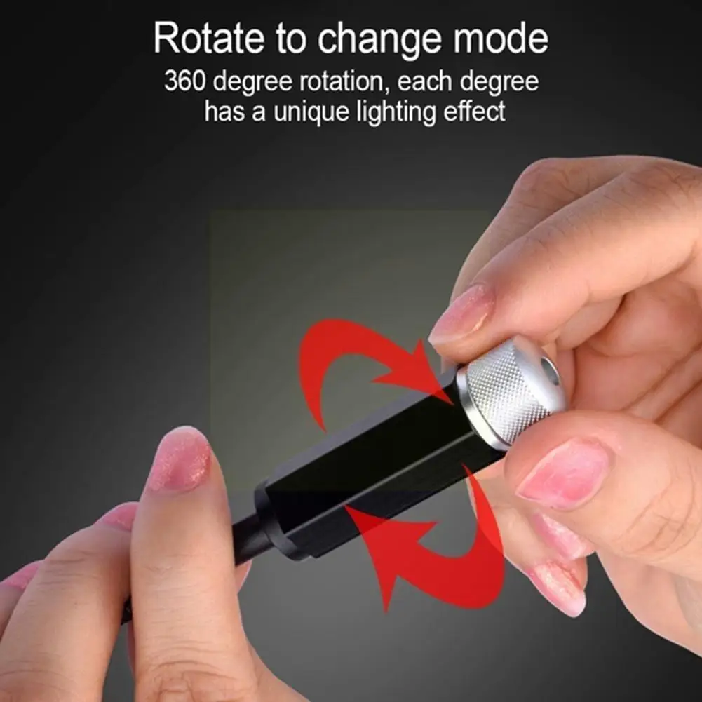 

Usb Car Roof Star Led Interior Light Starry Atmosphere Decoration Party Auto Ambient Ceiling Projector Decor Bedroom Home I3o7