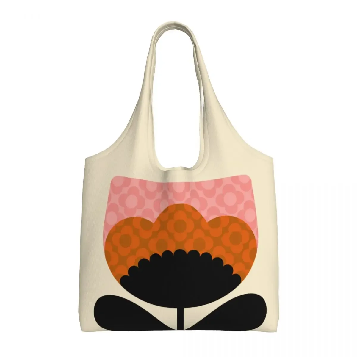 Изготовленные на заказ сумки-тоут с милым принтом Spring Bloom Orla Kiely моющиеся холщовые