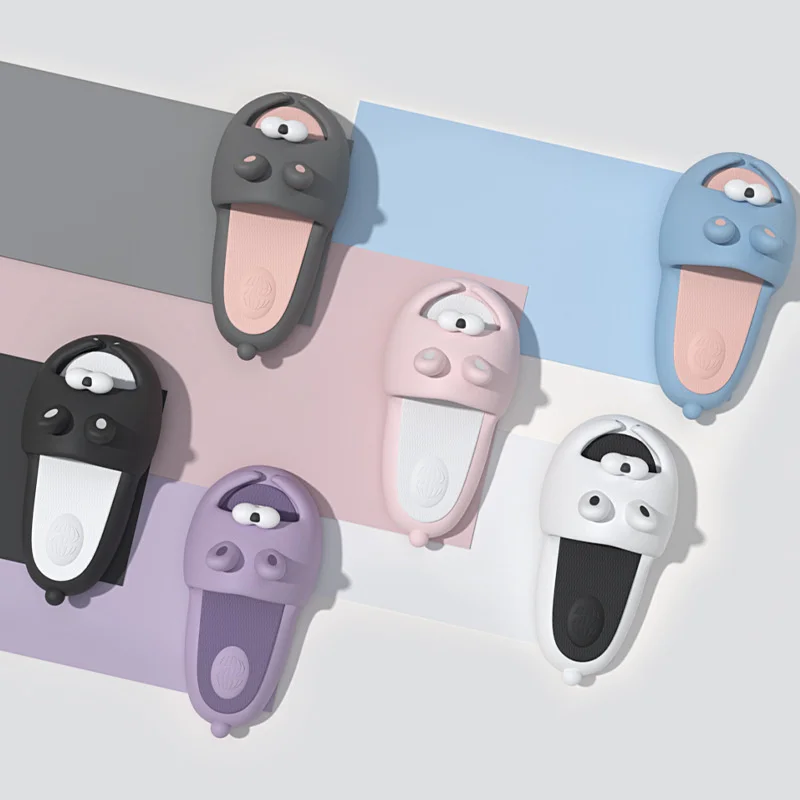 

Fashion Indoor Non Slip Thick Soled Cool Slippers Cute Cartoon Soft Soled Daddy Shoes 2022 Summer Home EVA Slippers