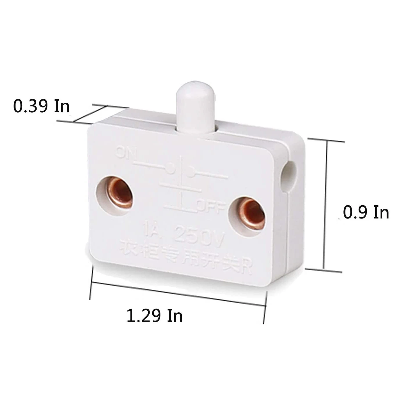 6 шт. дверной светодиодный выключатель для освещения шкафа нормально закрытый