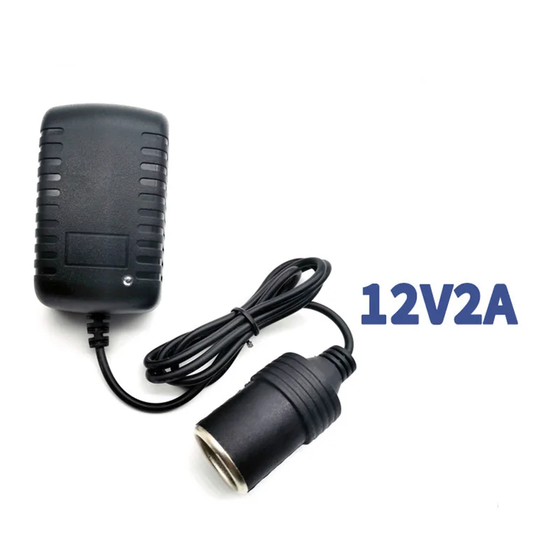 AC Adapter 110V 220V to DC 12V 2A Volt Power supply Adapter Car Cigarette lighter Converter inverter 12/24W lighter EU/US pl S1