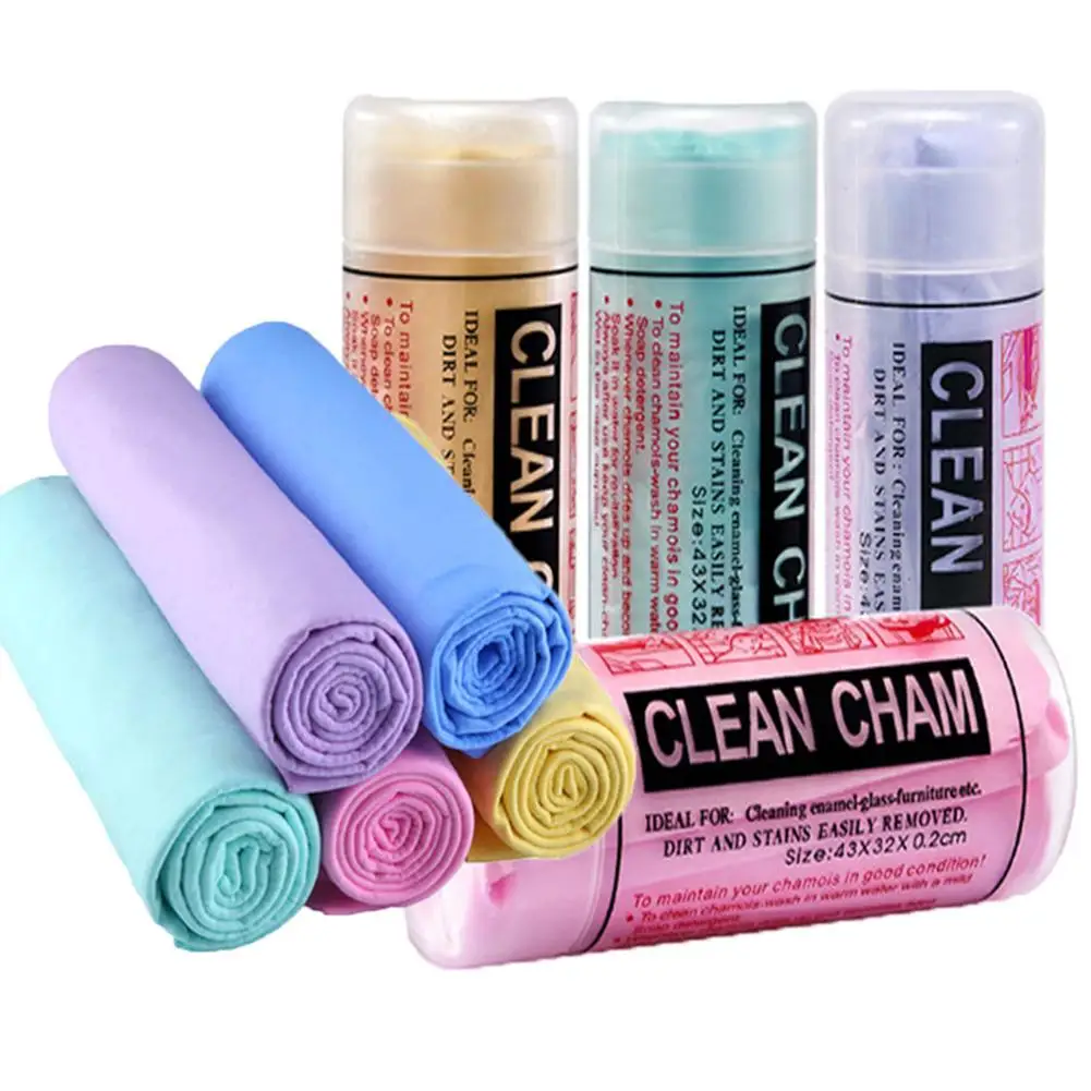 

Auto Clean Cloth Multi-purpose Towel Deerskin Towel Car Towel (43*32cm With Bottle Medium) Mixed Color Random Towel Clean Tool