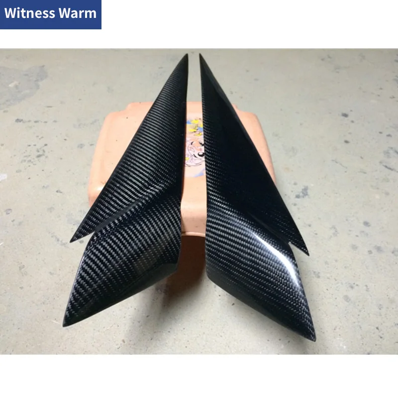 Передний бампер из углеродного волокна спойлер накладка на фару отделка для