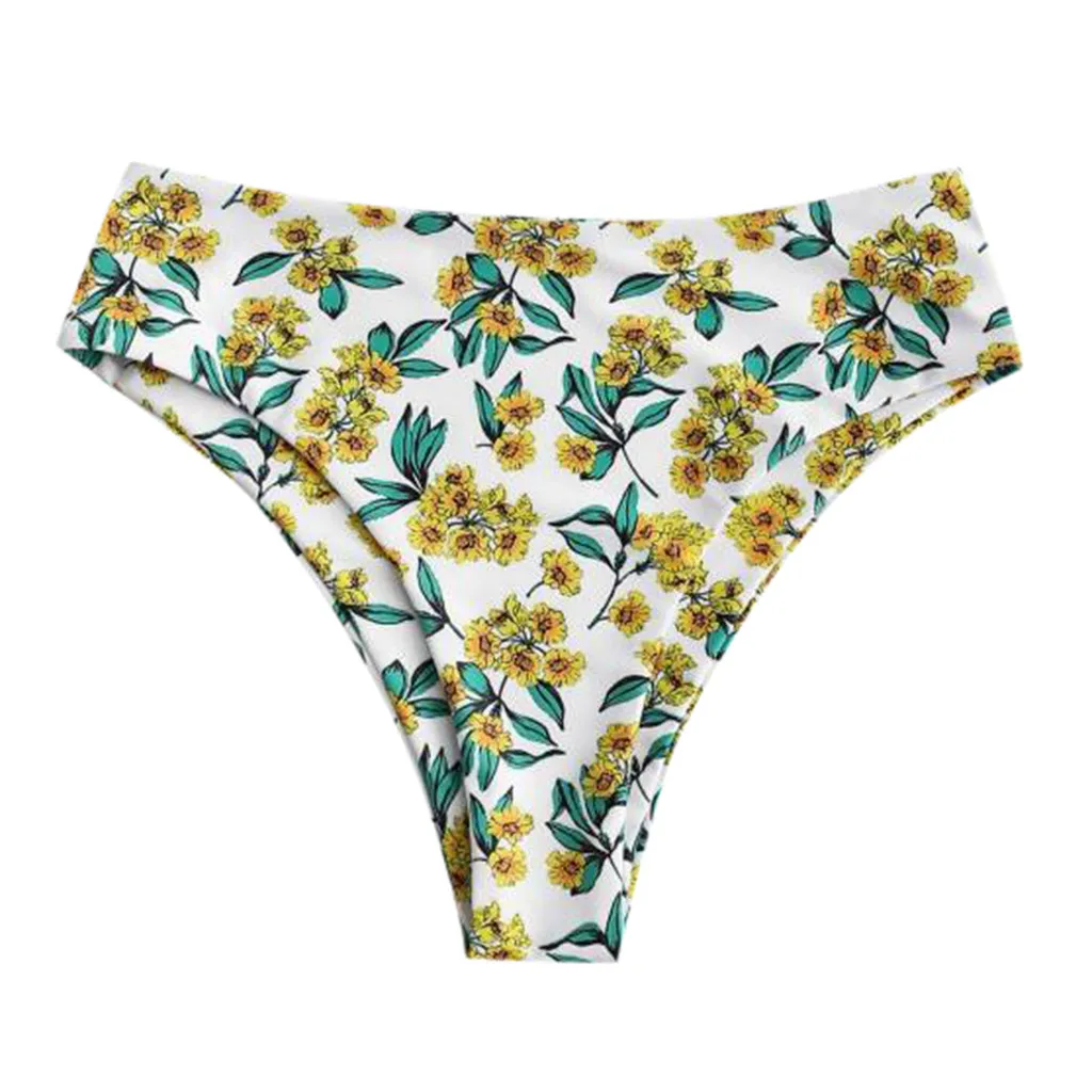 

Briefs Swimsuit Waist High Pants Bikini Bottoms Ruched Tummy Control Women Swimwears Tankinis Set Swimwears brazilian panties