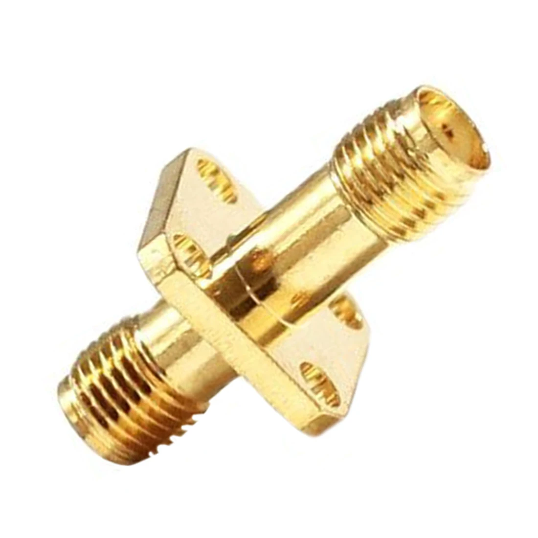 

1pc SMA Female Jack to Female RF Coax Adapter Convertor 4-Hole Panel Mount Long Version Goldplated New Wholesale