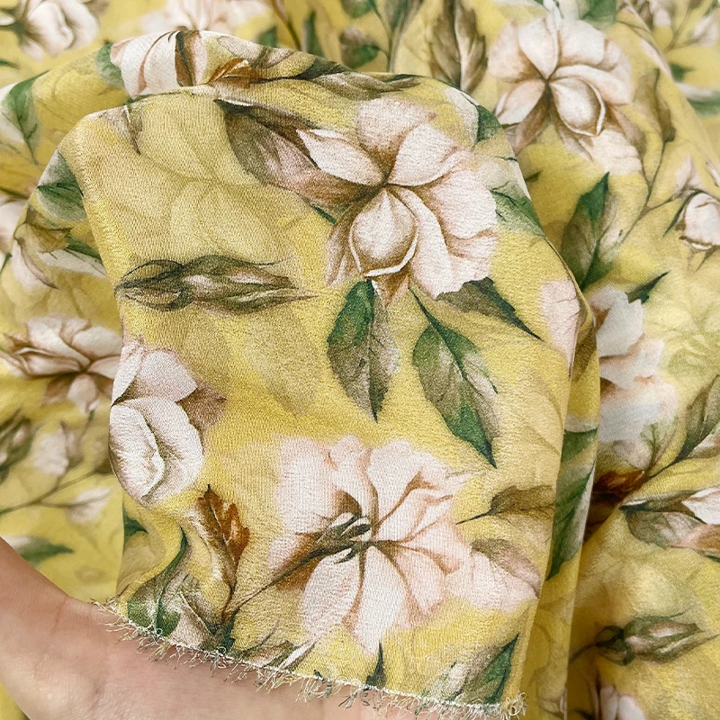 Redraspberry 140 см 72 г 12 Момми темно-желтые зеленые листья крепдешиновые искусственные