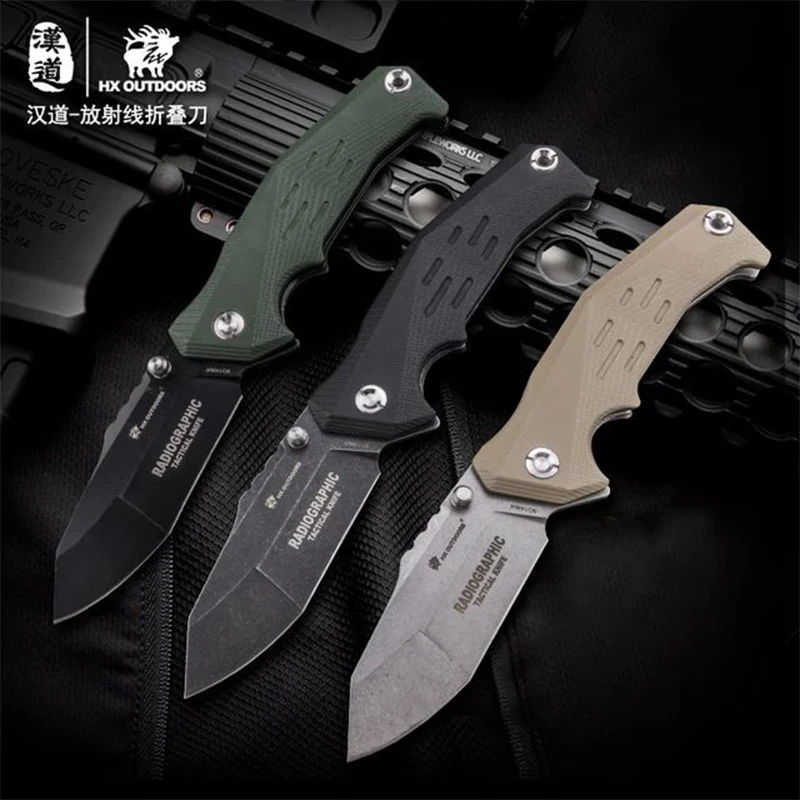 Hando многофункциональный рентгеновский складной нож 9CR14MOV клинок полевой для