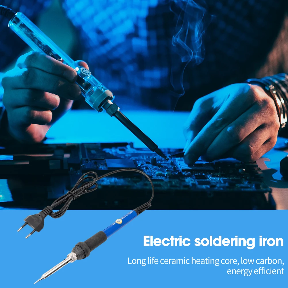 

60W Electric Soldering Iron Quick Heating Soldering Iron Kit Soldering Iron Station for Chip Board/Jewelry/Guitar/Wiring Repair