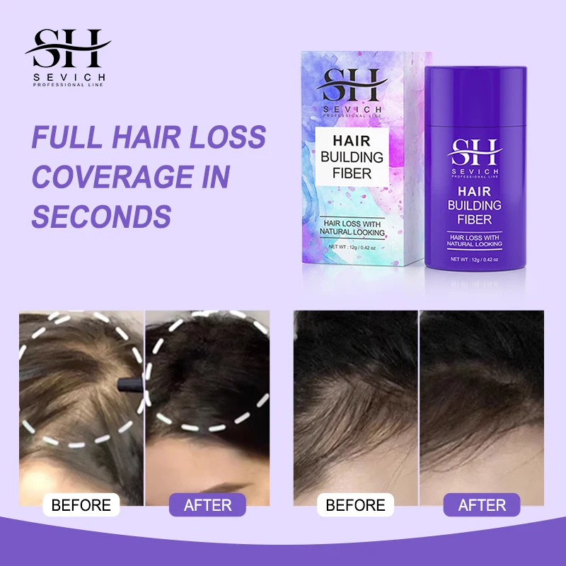 25g Refill SEVICH Keratin Hair Building Fiber Style Hair Loss Concealer Fiber