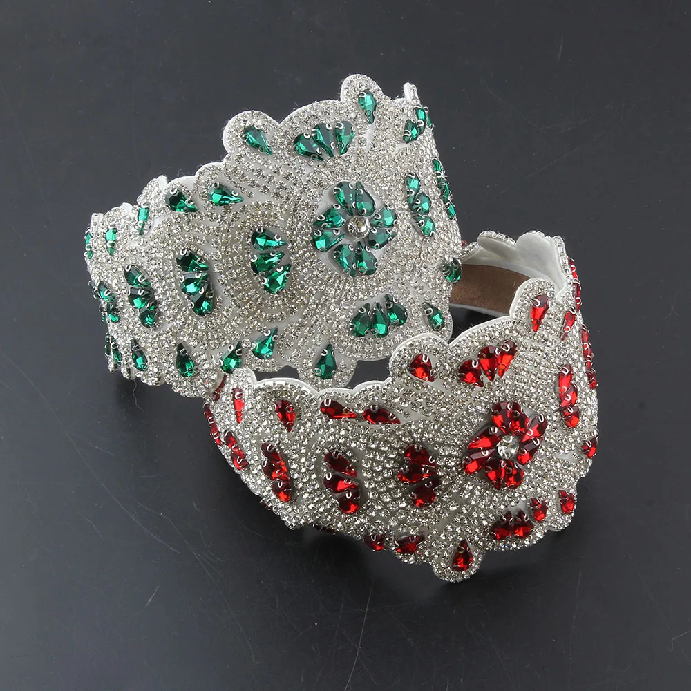 

New Luxury Sparkly Bridal Hair Crown Accessories Crystal Rhinestone Headpiece Women Tiaras Gorgeous Baroque Hairband1012