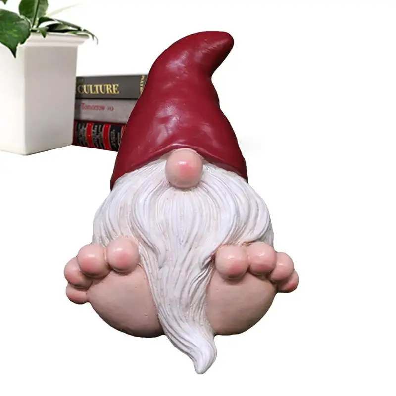 

Resin Spring Gnomes Decor Garden Sculpture Yard Statue Faceless Gnome Tier Tray Decoration Spring Home Ornament For Table