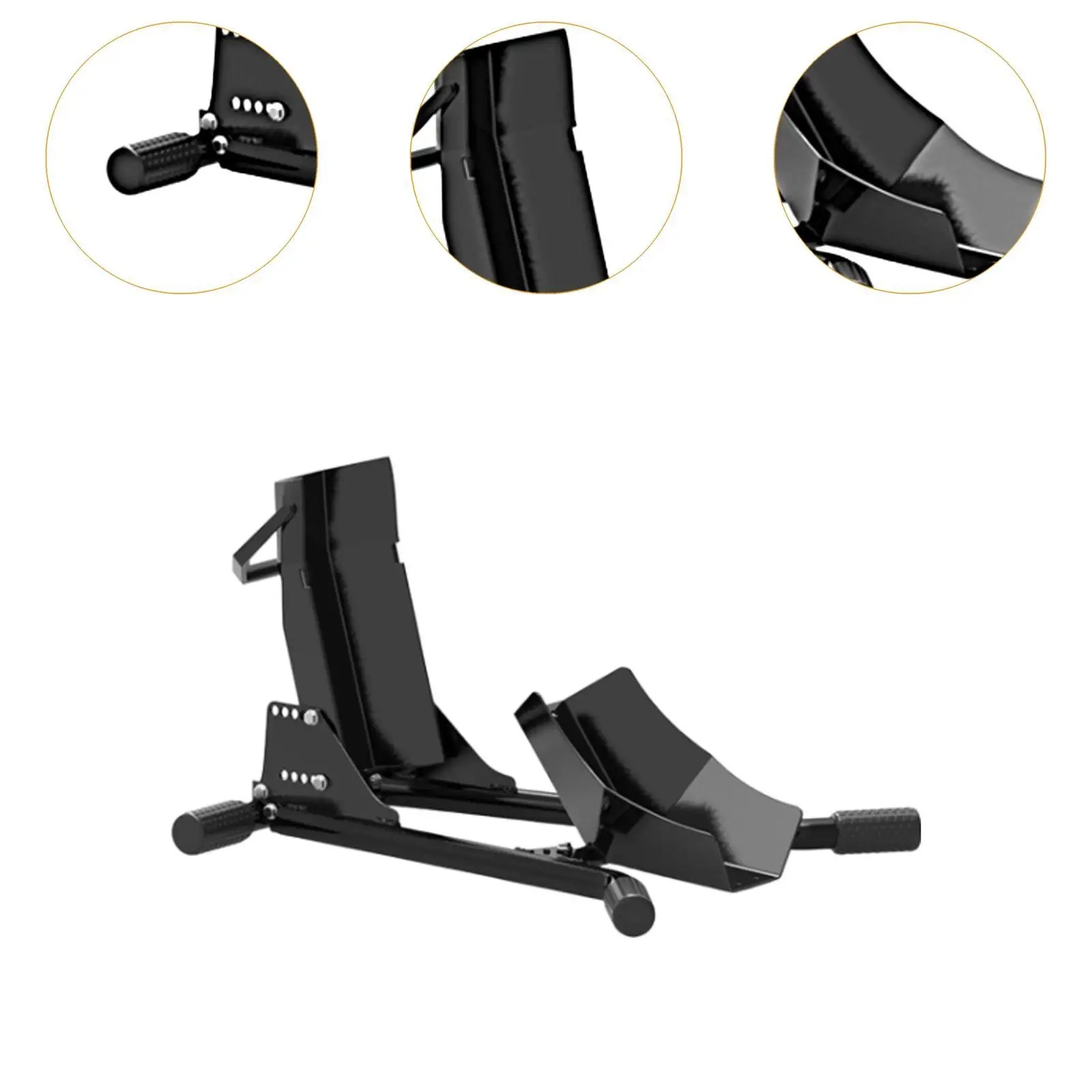 Wheel Stand Motorcycle Lift Jack Metal Heavy Duty Compatible Professional Sturdy Repairing Tool Chock