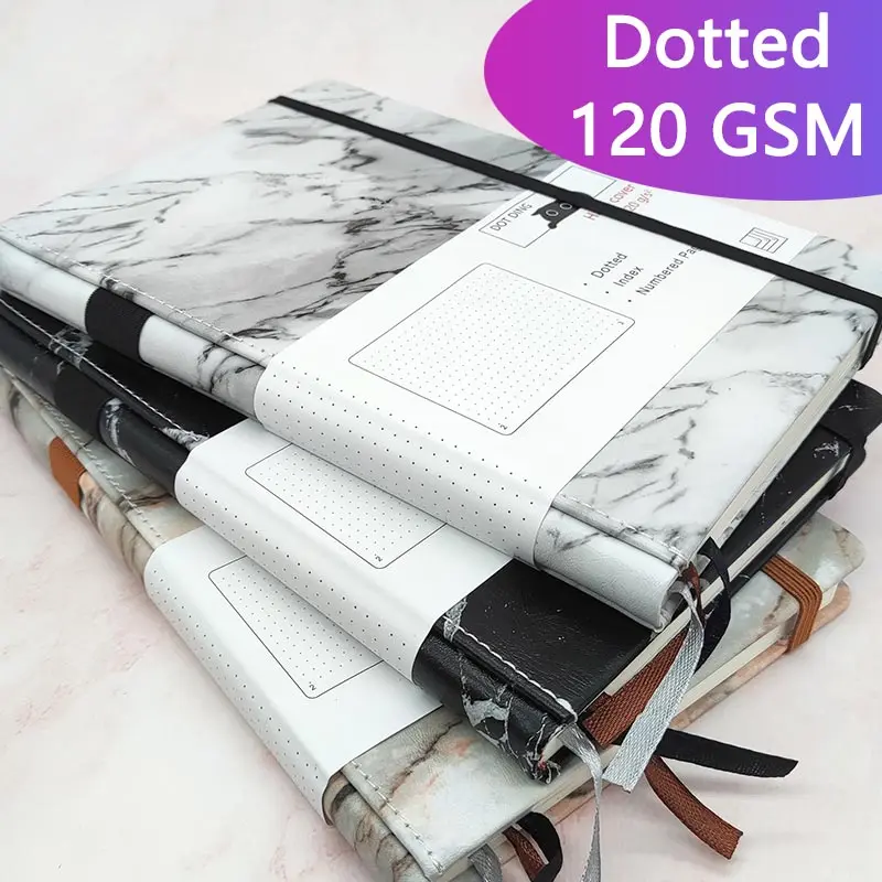 

A5 Dotted Bullet Notebook dotted Acid free paper Page number Hardcover planner Stationery notepad School supplies notebook