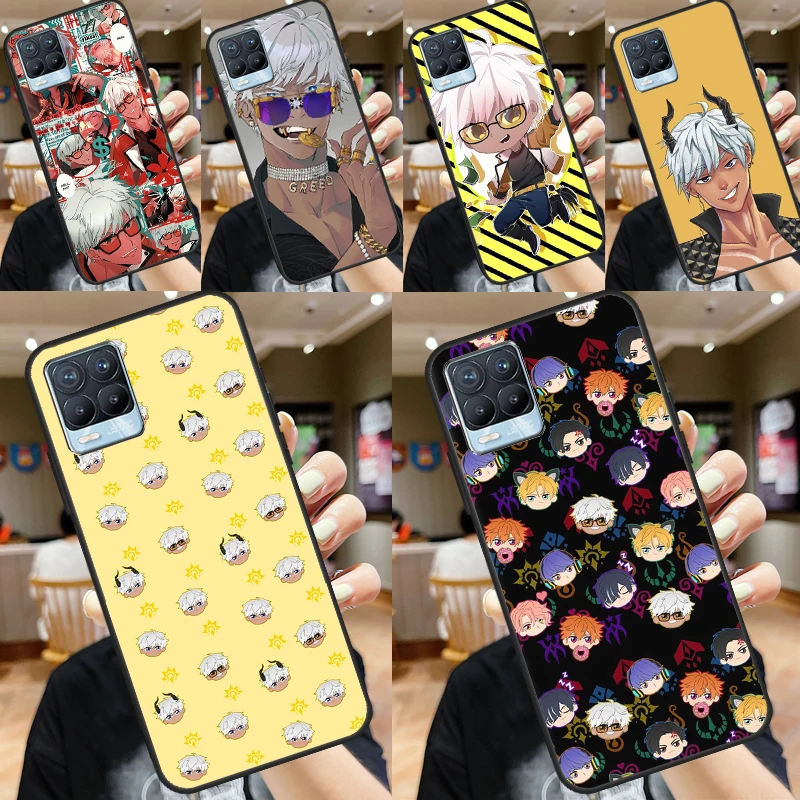 

Mammon obey me For OnePlus 10 Pro 9 Pro 8T Nord2 9R Case For Realme GT Neo 2 9i 8i 8 9 Pro Q3s C21 Cover