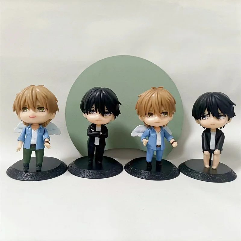 

4PCS Anime Dakaretai Otoko 1-i ni Odosarete Imasu AKATO SAIJYO JYUNTA AZUMAYA PVC Action Figures Collectible Model Toy Gift