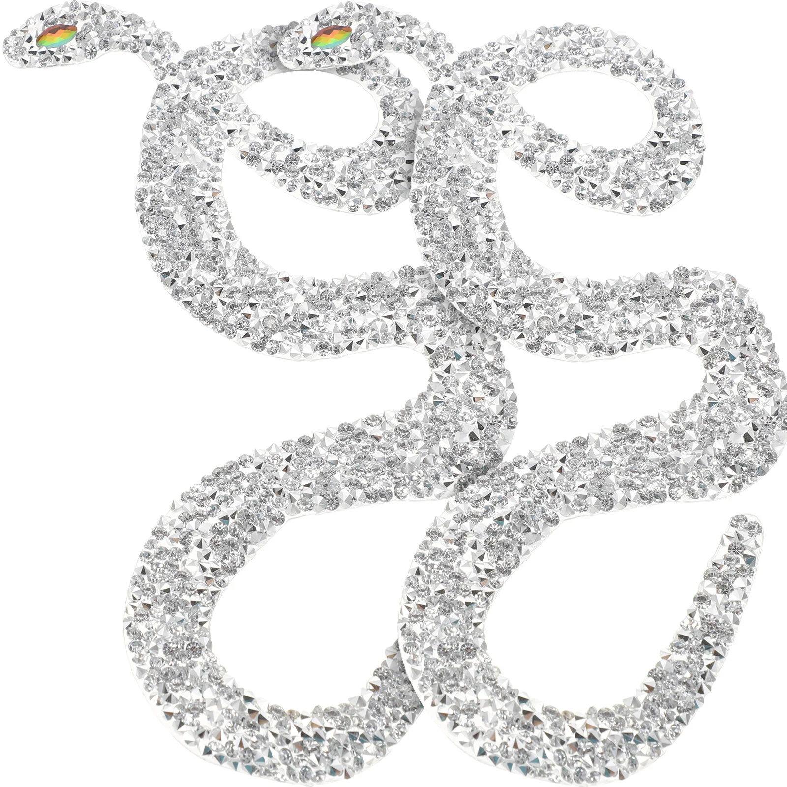 

Snake Hot Diamond Stickers Snakelike Embroidered Patches Back Sewing Decorative