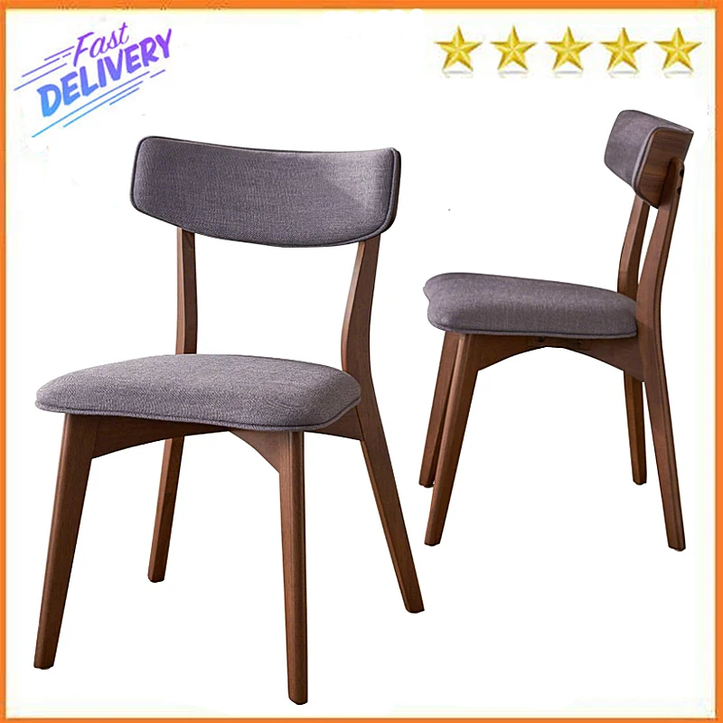

Christopher Knight Home Abrielle Mid-Century Modern Fabric Dining Chairs with Natural Walnut Finished Rubberwood Frame