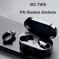 m1 tws bluetooth earphones wireless earbuds 5 0 for redmi gaming headsets fitness hearing aids for iphone xiaomi huawei phones
