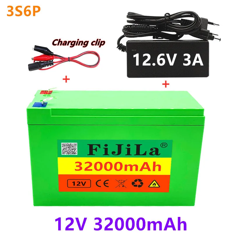 

Bateriadelítio12v,32ah,18650,novopacotedebateriadelítioembutida,30a,altacorrente,bms,usadoparapulverizador+carregadorde12.6v3a