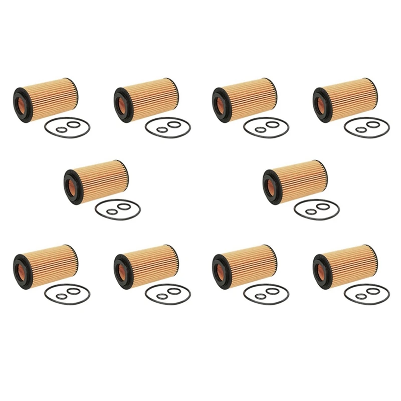 10X автомобильный масляный фильтр двигателя для W204 C-Class W212 E-Class Mercedes-Benz OM651 A6511800109