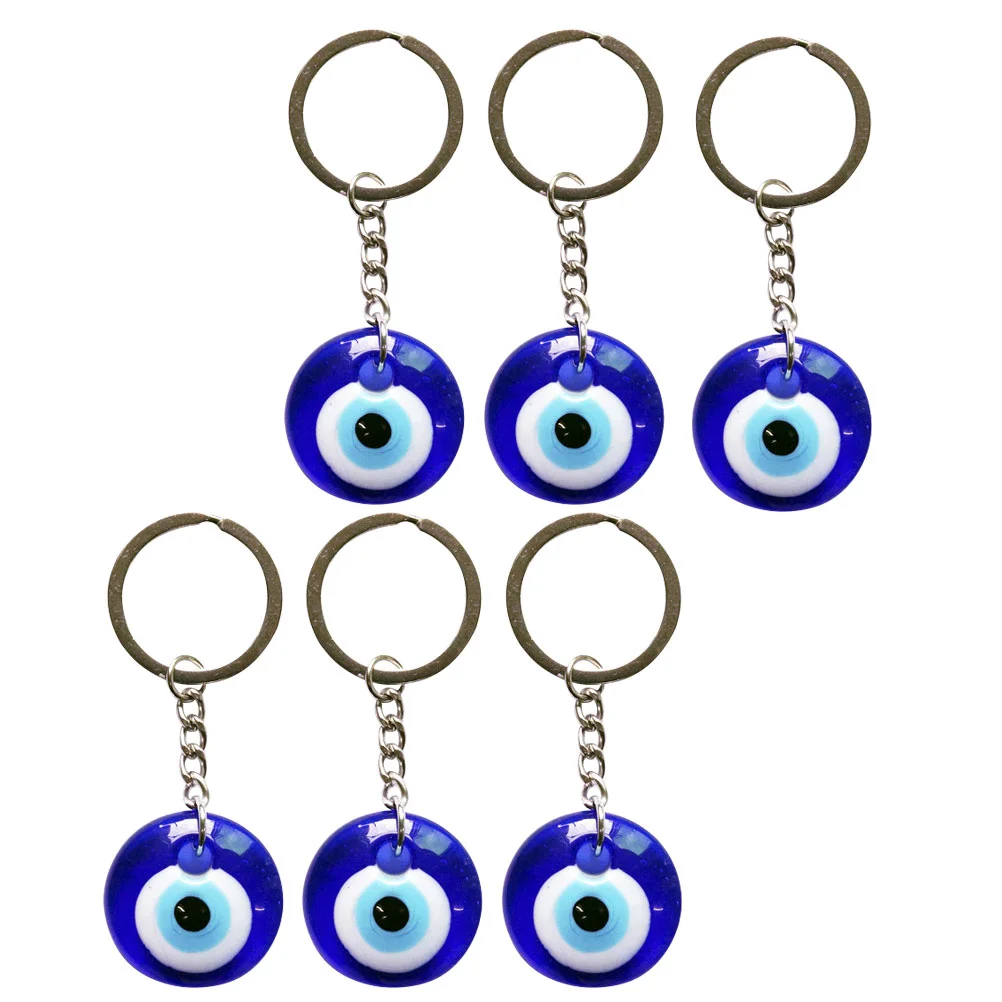 

Eye Evil Keychain Key Pendant Blue Ring Charms Purse Charm Turkish Hangingcarlucky Handbag Keyring Good Ornament Luck Beads