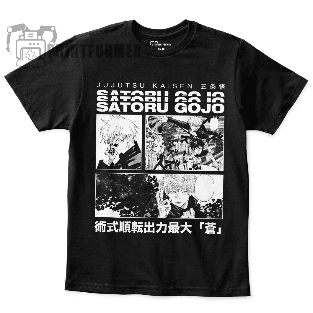 Футболка унисекс Satoru Gojo B&ampW 3 / Black and White