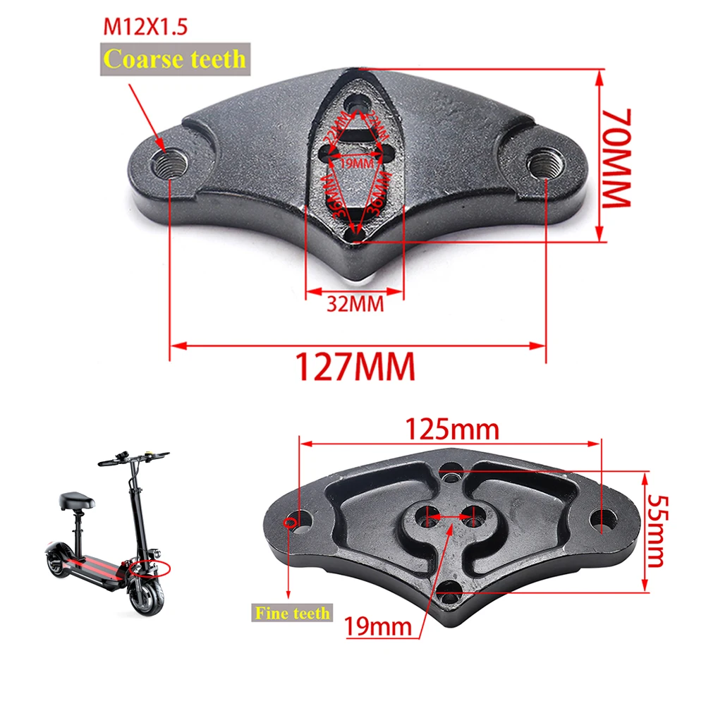 

Черная Соединительная Пряжка электрического скутера для 10-дюймового маленького мотоцикла, электроскутера, амортизирующая пряжка