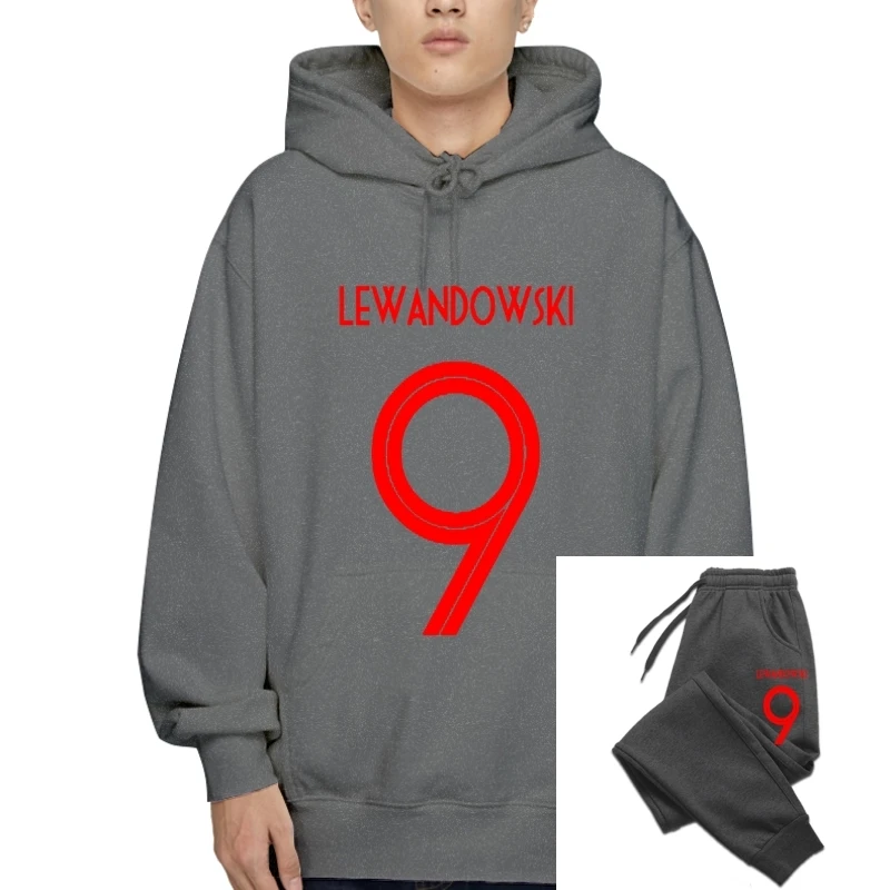 

2018 Newest Poland Lewandowski Number 9 Russia World Match Cup 10 Colors Outerwears Mens Fans Fleece Sweatshirt Fashion