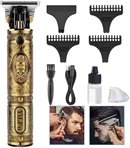 

Maquina Cortar Pelo Profesional Hombre Cortapelos USB Recargable Barbero Inalámbrico,Recortadora de Kit Silencioso Trimmer Ele