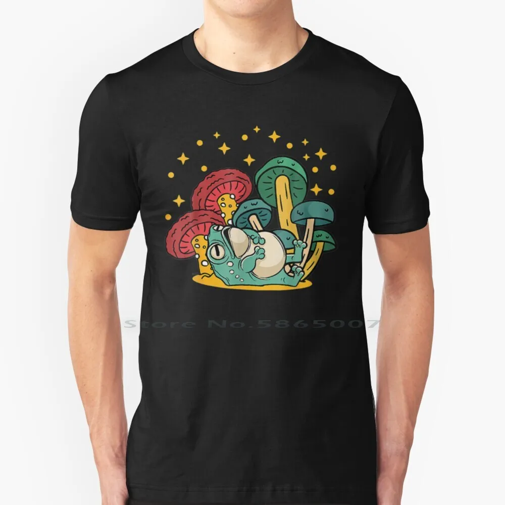 

Cottagecore Aesthetic Mushroom Dark Academia Frog Goblincore Lover Gift T Shirt 100% Cotton Cottagecore Aesthetic Mushroom Dark