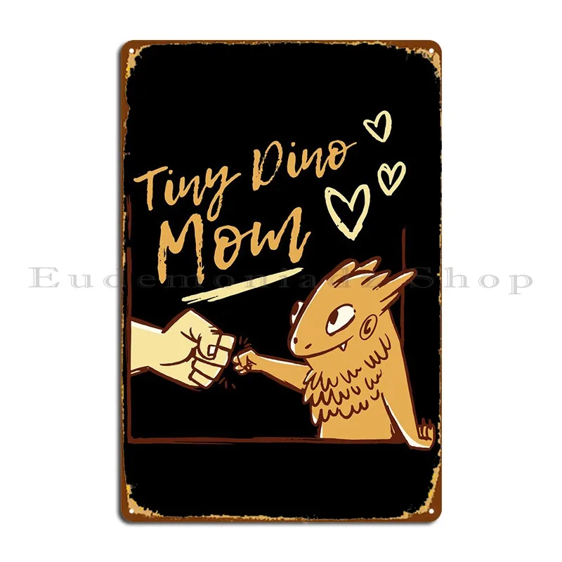 

Забавный медвежий Дракон мама металлический знак кинотеатр Забавный настенный плакат Железный Настенный декор жестяной плакат