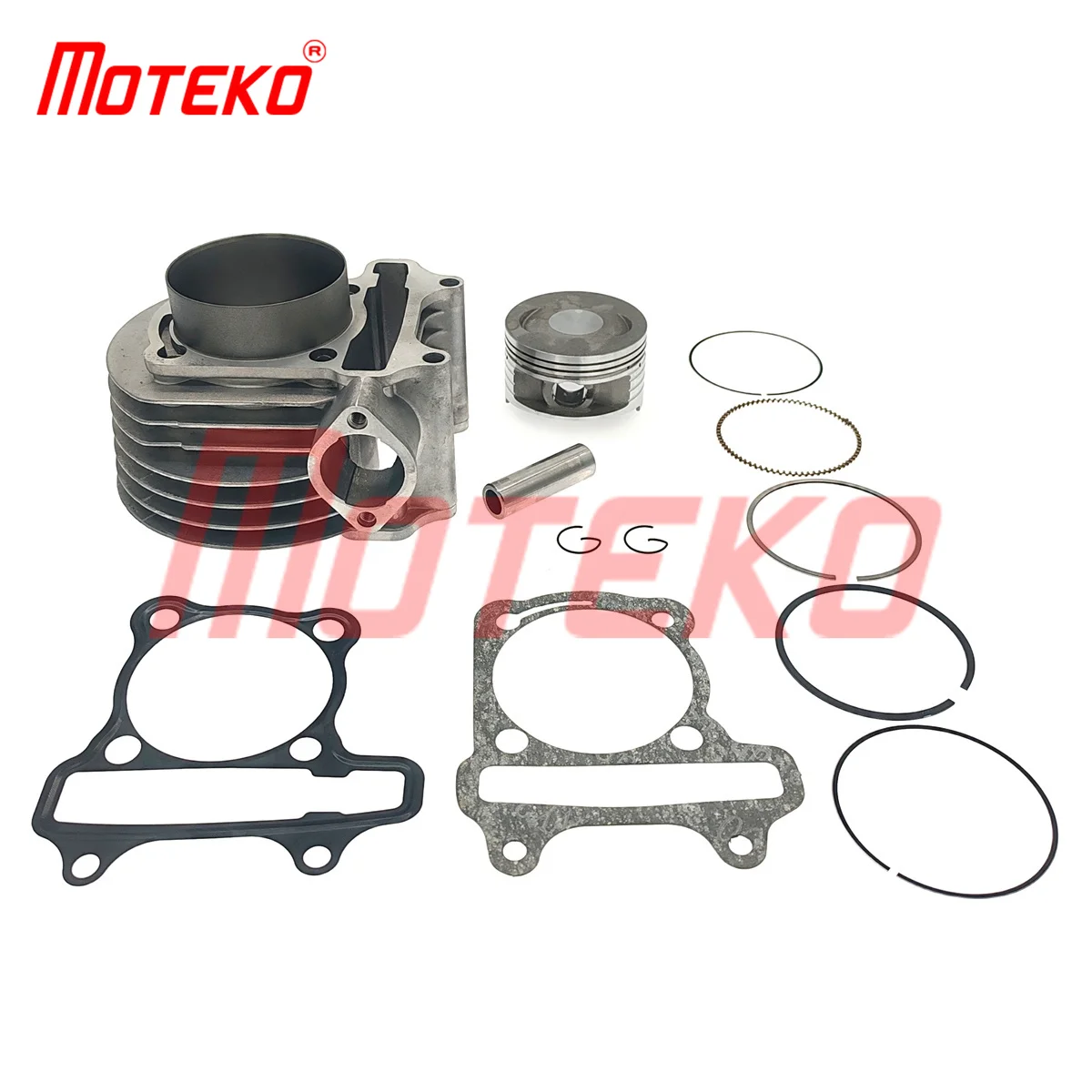 

BX15030033 GY6 180CC 63 мм комплект цилиндра с большим отверстием и поршня 15 мм контактный двигатель скутера Запчасти для 157QMJ китайских скутеров ATV картинга