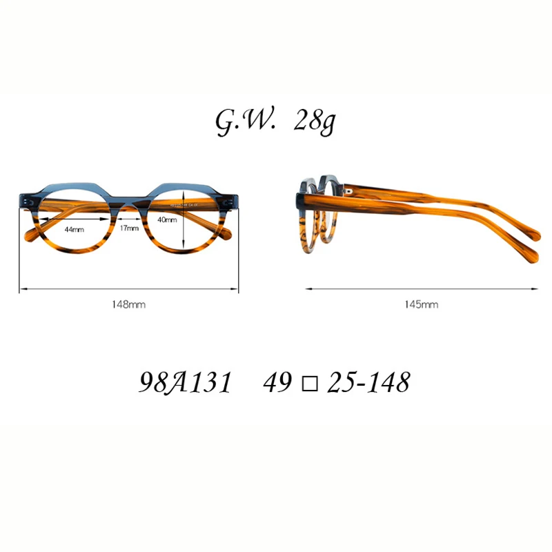 Трендовые очки с защитой от синего света женские круглые для близорукости оправа