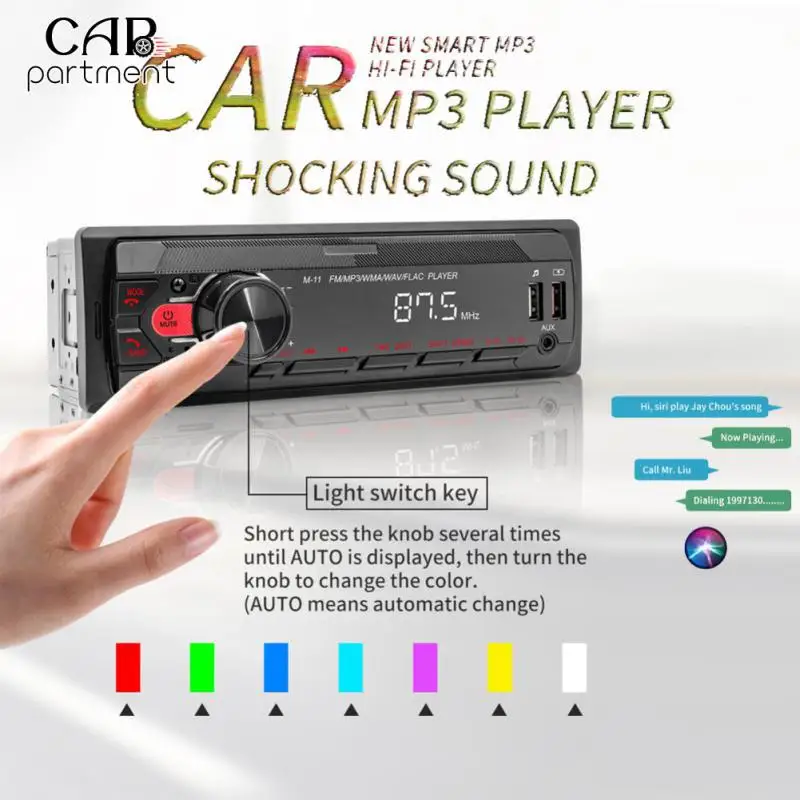 

With Fm Bluetooth Receiver Voice Assistant Universal Colored Lights Multifunctional With Fm Bluetooth Receiver Remote Control