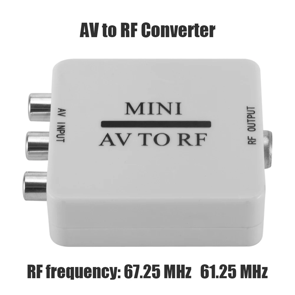 Портативный преобразователь видео AV в RF Mini HD прочный многофункциональный