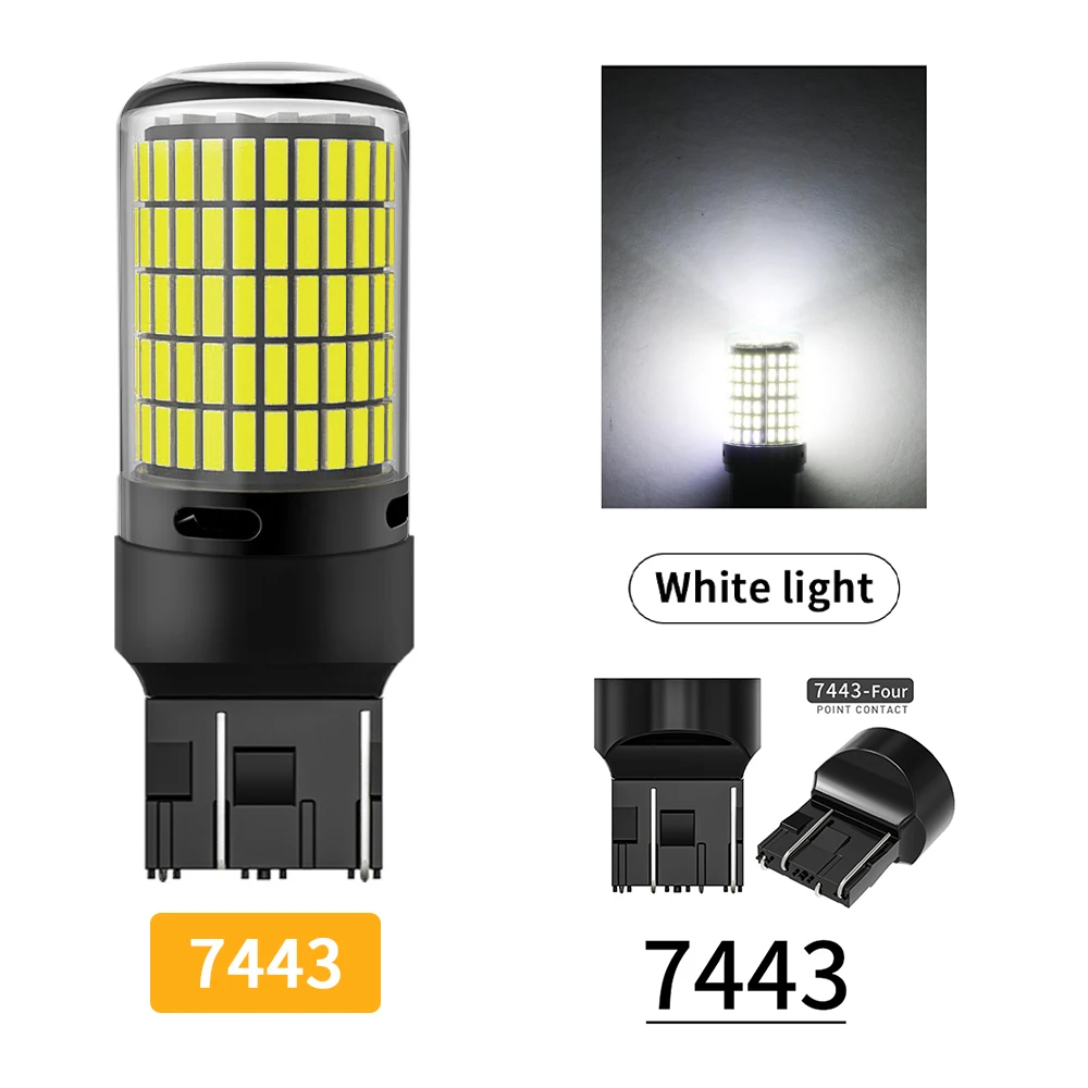 

2 шт. Мощный автомобильный светодиодный стеклянный фонарь 4014SMD Canbus 1156 BA15S P21W BAU15S PY21W 1157 P21/5W Указатель поворота 7440 W21W Задний индикатор 12 В Белый