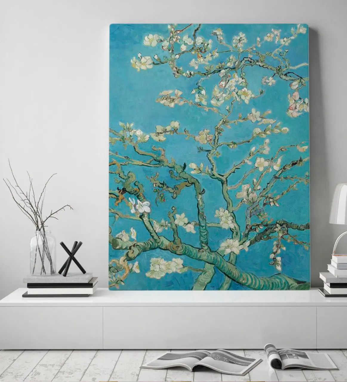 

BK Gift Almond Flowers Design Canvas Table 50x70cm-1