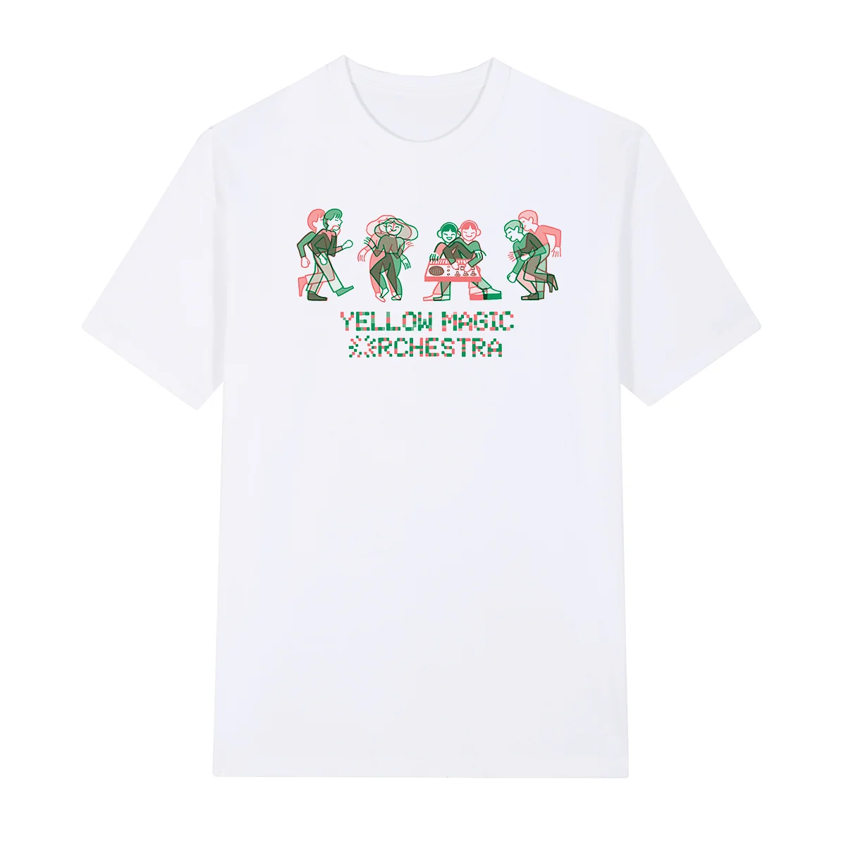 YMO Yellow Magic Orchestra винтажная футболка желтый Synthpop Япония kraftwerkМужская новая женские