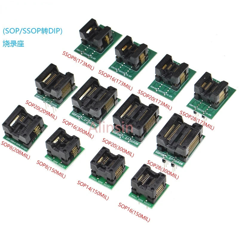 Sop8 / 14 16 18 20 28 Dip SSOP Tssop IC чип преобразования программирования теста сжигания база -