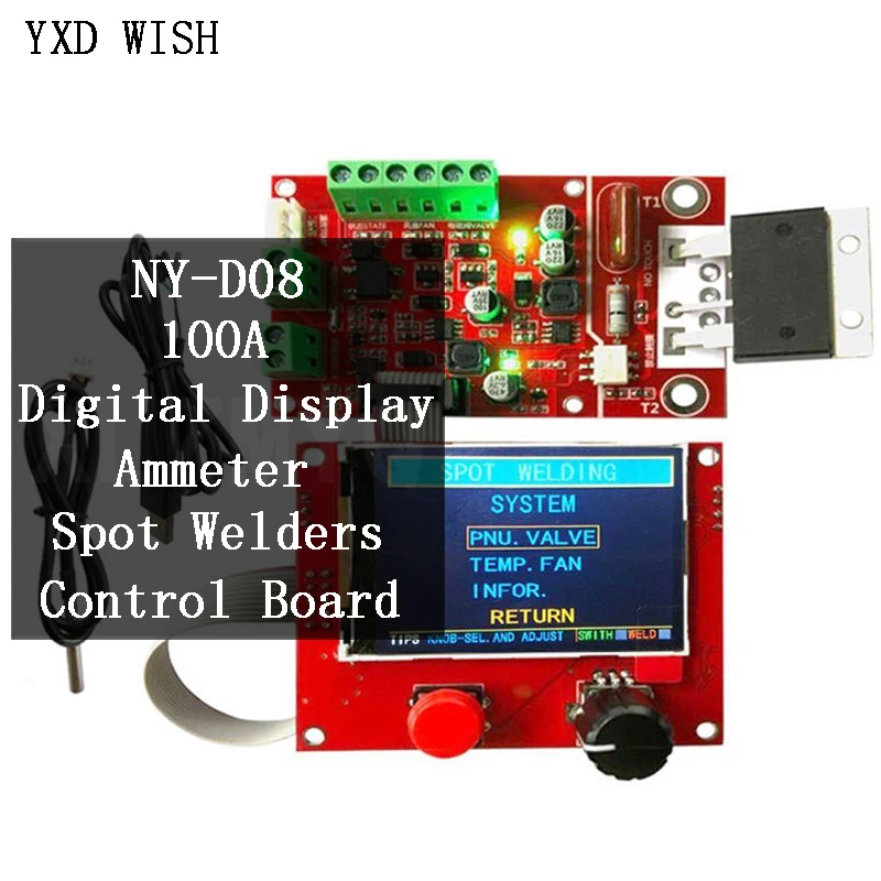 

NY-D08 Spot Welding Machine Controller Pneumatic Color LCD Display Multi-point Personalization With Temperature Sensor