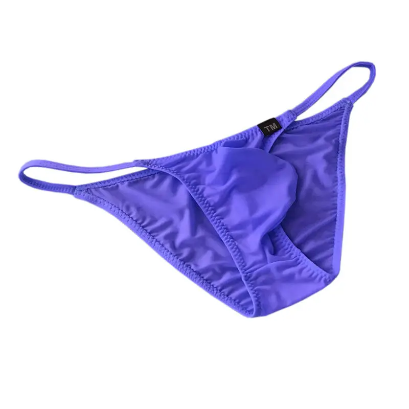 Трусы тонкие из ледяного шелка нижнее белье с мешочком для пениса мужские